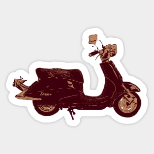 Retro Vintage Scooter Sticker